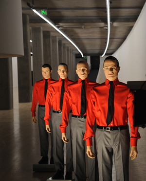 Electropop band Kraftwerk's 8-night program at the Museum of Modern Art in New York was an easy sell-out. Their current run at Berlin's Neue Nationalgalerie is expected to be just as popular. Image courtesy of Sprueth Magers, Berlin and London. © Kraftwerk