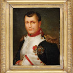 An 1839 oil on canvas portrait of Napoleon in uniform signed by V. Varillaz will be offered in New Orleans in the April 21-22 sale (estimate $4,000-6,000). Courtesy Neal Auction Company