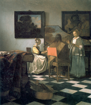 One of the paintings stolen from the Boston museum in 1990 was Johannes Vermeer's 'The Concert,' circa 1664. Image courtesy Wikimedia Commons.