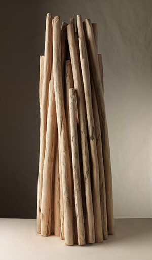 Lime Tree Stack, carved lime wood, 2011.