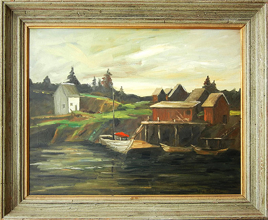 John Follinsbee oil on canvas. Photo: Stephenson’s Auctioneers   