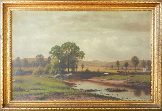 Charles Wilson Knapp oil on canvas. Photo: Stephenson’s Auctioneers