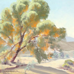 Sam Hyde Harris (American 1889-1977), ‘Desert Landscape,’ oil on canvas. Estimate: $1,400-$1,800. Image courtesy Michaan’s Auctions.