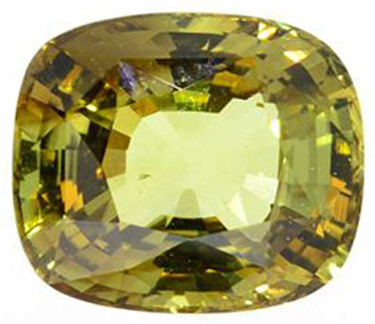 Spectacular 15.35-carat brilliant-cut natural alexandrite gemstone, certified by GIA, estimated value of $84,000-$167,000. Government Auction image.