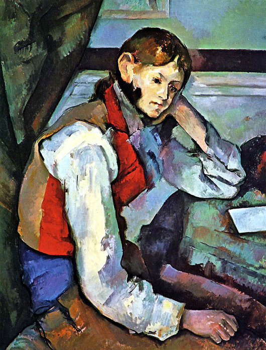 Paul Cezanne (French, 1839-1906), The Boy in the Red Vest, E.G. Buhrle Collection, Zurich. 
