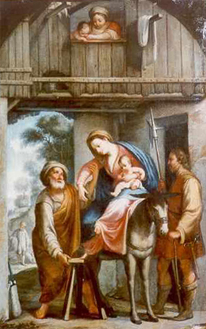Francesco “Pacecco” De Rosa (1607-1656), “Fuga in Egitto,” olio su tela, courtesy Galleria Nazionale di Cosenza