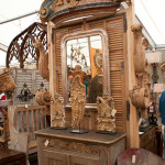 Architectural elements on view at the 30th edition of the Marburger Farms antique show in Round Top, Texas. Photo by studiodetro.com.