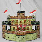 Marklin three-tiered castle, circa 1895, parade ground moves when connected to steam engine. Est. $14,000-$20,000. RSL Auction Co.