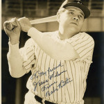 Babe Ruth, legendary New York Yankees slugger. Image courtesy LiveAuctioneers.com Archive and Profiles in History.