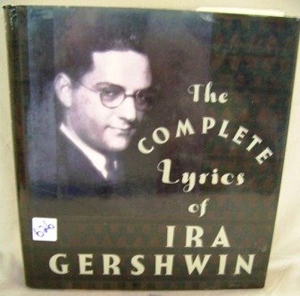 A 1930s picture of Ira Gershwin is on a dust jacket of a book containing his song lyrics. Image courtesy of LiveAuctioneers.com Archive and K&M Liquidation Sales Ltd.