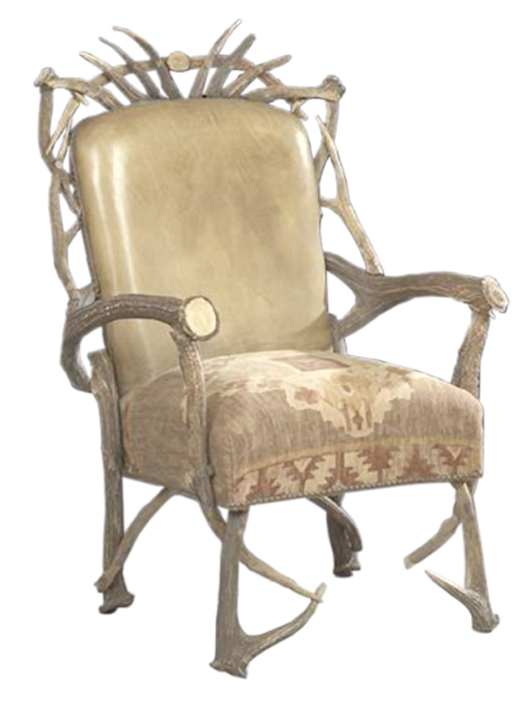  Antlers were put together to make this German chair in the early 1900s. A pair sold for $1,600 at New Orleans Auction Galleries in March 2012.