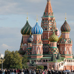 The most famous and recognizable landmark in Moscow's Red Square is The Cathedral of Intercession of the Virgin on the Moat, also known as the Cathedral of Saint Basil the Blessed. Photo by Christophe Meneboeuf, licensed under the Creative Commons Attribution-Share Alike 3.0 Unported license.