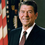 Ronald Reagan, 40th president of the United States. Image courtesy Wikimedia Commons.