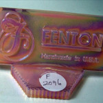 A Fenton Art Glass advertising piece. Image courtesy LiveAuctioneers.com Archive and Harrison Auctions Inc.