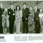 Ken Kercheval (second from right) with the original cast of 'Dallas.' Image courtesy LiveAuctioneers.com Archive and Signature House.