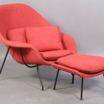 Eero Saarinen womb chair for Knoll, Kamelot Auctions image.