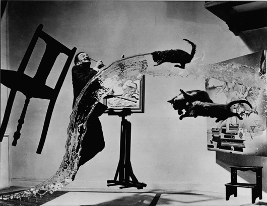 Philippe Halsman (Latvian-American 1906-1979) signed and stamped photograph of Salvador Dali, printed in 1970: $14,400. Kaminski auctions image. 