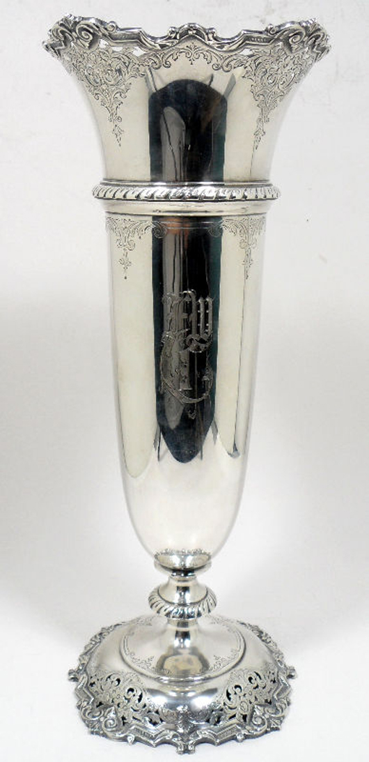 Watson Sterling Silver Pierced Vase