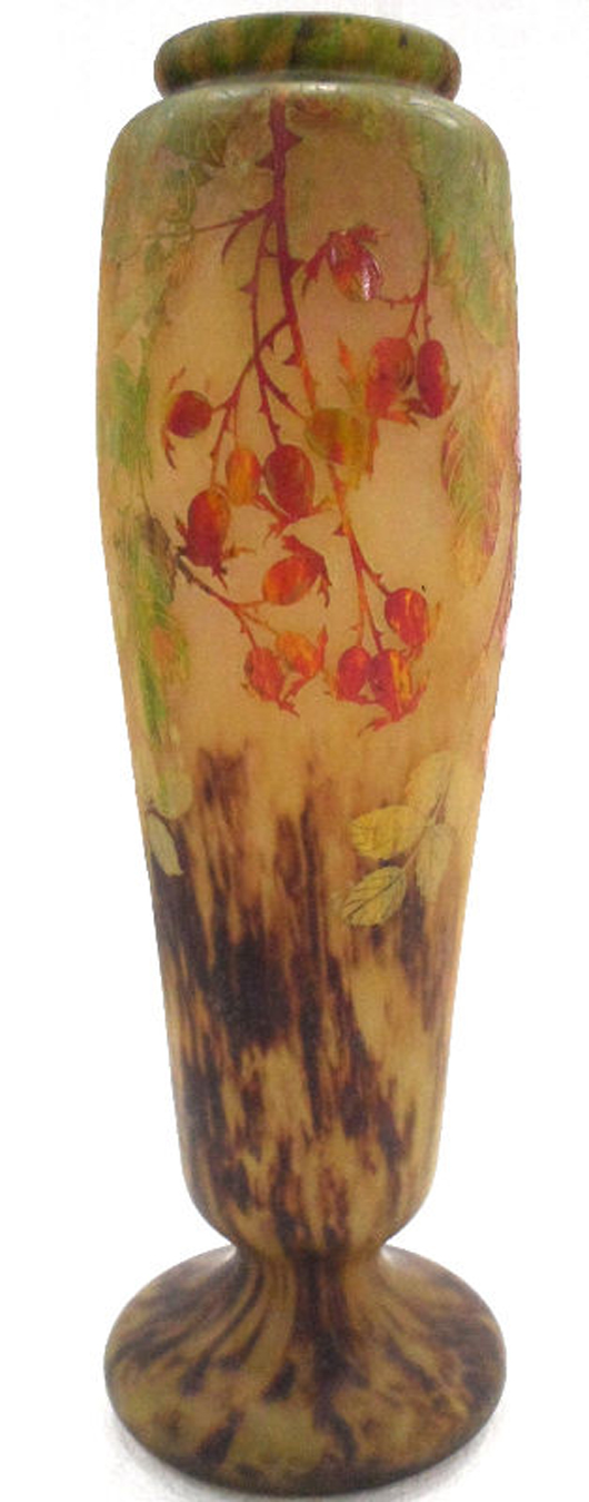 Rare Antique Art Nouveau Daum Nancy Vase