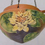 Roseville pottery will include this lovely Walter Lily 9-inch-wide hanging basket. The Specialists of the South image.