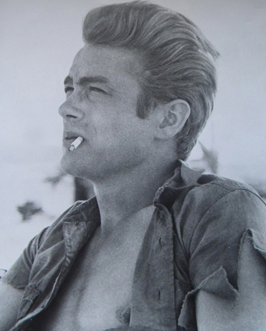 Photograph of James Dean. Outer Cape Auctions image.    