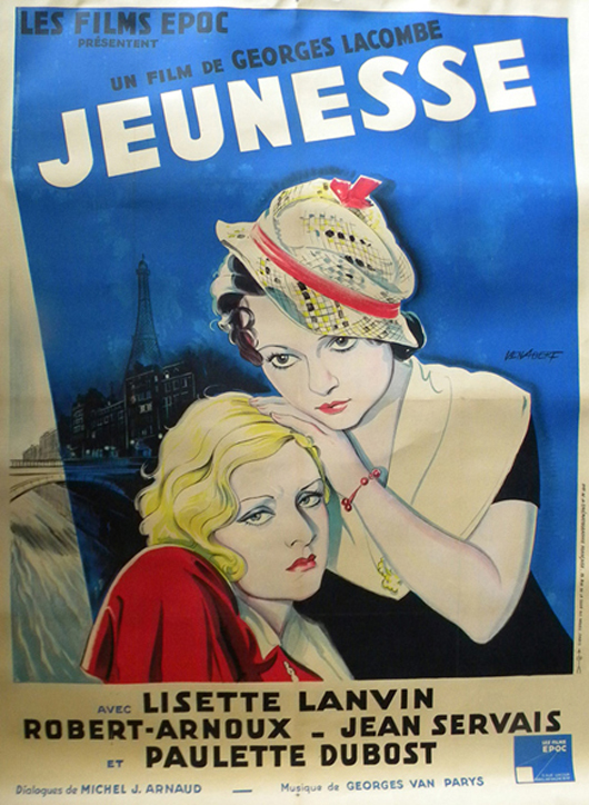 Movie Poster, ‘Jeunesse.’ Outer Cape Auctions image. 