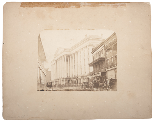 One of the earliest known photographs of New Orleans by Jay Dearborn Edwards. Estimate $10,000-$20,000. Cowan’s Auctions Inc. image.