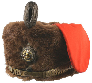 Personal Garde Hussar busby (fur-covered helmet) once owned by Germany's Kaiser Wilhelm ($16,500). Mohawk Arms Inc. image.