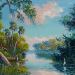 Florida Highwaymen art will be available at the new Vero Beach Antiques and Vintage shows in August and October. Puchstein Promotions image.