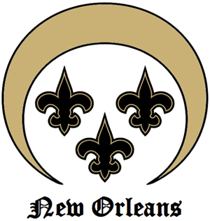 Logo for New Orleans, the Crescent City. Art by APoincot, licensed under the Creative Commons Attribution-Share Alike 3.0 Unported license.