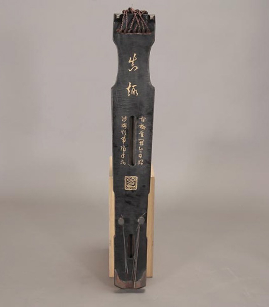 Chinese zither. Estimate: $600-$800. Michaan’s Auctions image.