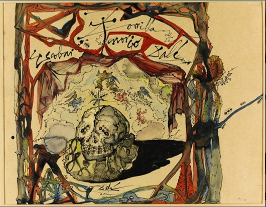 Salvador Dali (Spanish, 1904-1989), 'Cartes de Don Juan Tesorio.' Image used with expressed permission of Venus Over Manhattan gallery.