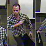 A surveillance camera captured these images of the thief in the gallery. Image used with expressed permission of Venus Over Manhattan gallery.