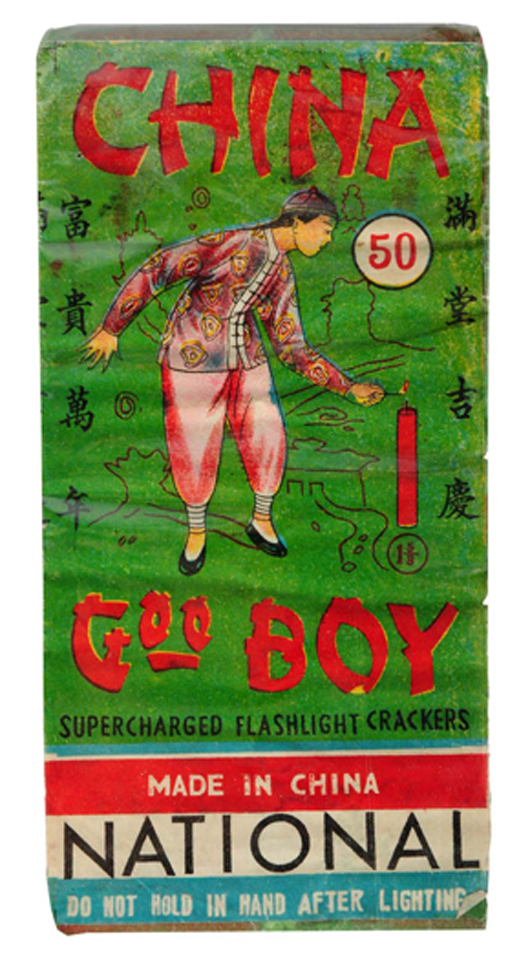 China Goo Boy [probably an aberration of Good Boy] Firecrackers, $2,400. Morphy Auctions image.