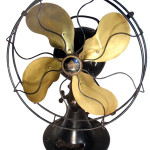 This vintage Emerson three-speed fan can push a lot of air with its 12-inch blades. Image courtesy LiveAucitoneers.com Archive and Rich Penn Auctions.