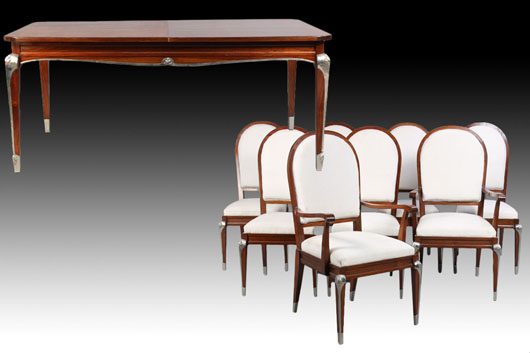 French Art Deco dining set. Kamelot Auctions image.