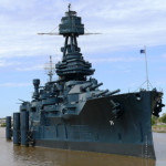 The USS Texas, which saw duty in both World Wars, was launched in 1912. Image courtesy Wikimedia Commons.