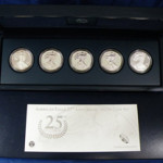 2011 Anniversary Silver set box + 5 ounces silver. Blue Moon Coins image.