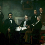 Francis Bicknell Carpenter’s ‘First Reading of the Emancipation Proclamation of President Lincoln,' 1864, oil on canvas. Image courtesy of Wikimedia Commons.