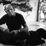 'Pollock and his Dog Relax, East Hampton,' Tony Vaccaro photograph, 1953/printed later. Image courtesy LiveAuctioneers.com Archive and Gallerie Bassenge.