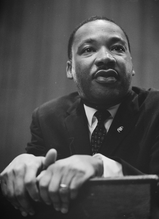 Martin Luther King, in a 1964 photo, was born in Atlanta, where the news civil rights museum will be build. Image courtesy Wikimedia Commons. 