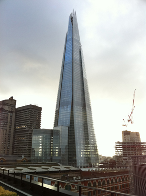 At 1,017 feet tall, The Shard in London is the tallest building in Europe. Image by Bjmullan. This file is licensed under the Creative Commons Attribution-Share Alike 3.0 Unported license.