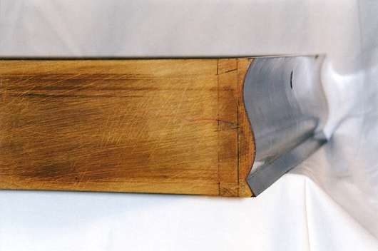 This is a handmade dovetail joint, circa 1830. Photo by Fred Taylor.