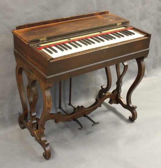 Rare 1860s melodeon by George A. Prince, est. $600-$1,500. M.G. Neely image.