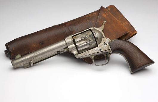 The Colt Single Action Army 'Peacemaker' saw action in the Spanish-American War. Image courtesy John Moran Auctioneers Inc.
