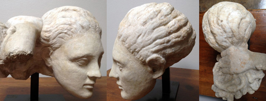 2nd century AD  Roman marble head of Medusa, a superb copy of a Greek original. Ancient Resource image.