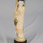 Ivory female Immortal figurine 'He Xiangu,' Republic Period, circa 1900-1925, est. $1,500-$2,000. B. Langston's image.