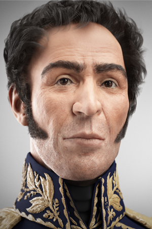 Reconstructed real face of independence leader Simon Bolivar, released by the government of Venezuela. Image courtesy Wikimedia Commons.