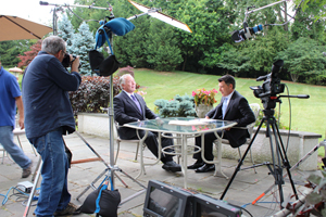 Former FBI Special Agent Robert K. Wittman (left), who founded the FBI's Art Crime Team, was interviewed for CNBC's 'Ripping Off the Rich,' which will air on July 30, 2012. Image courtesy of CNBC.