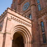 Doorway to the Smithsonian 'castle,' the institution's headquarters and first building. Photo by David Bjorgen, licensed under the Creative Commons Attribution-Share Alike 3.0 Unported license.